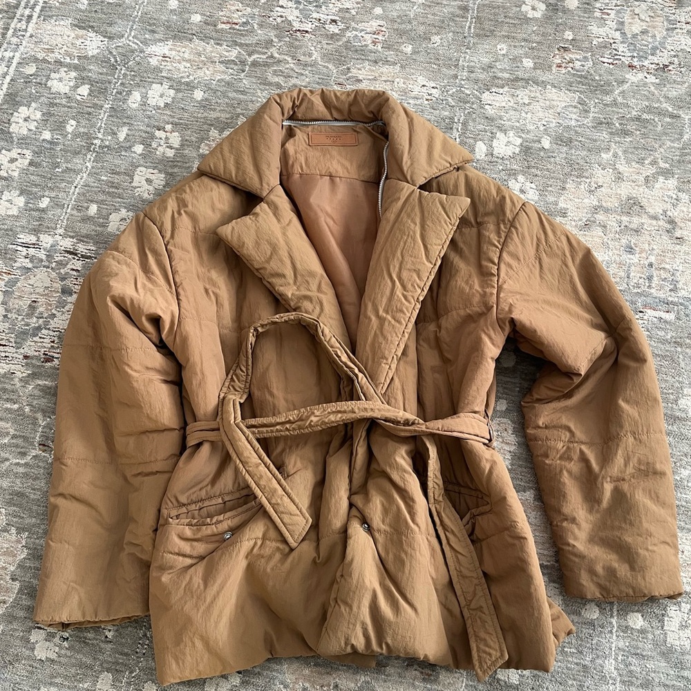 Blank NYC Brown Belted Jacket
